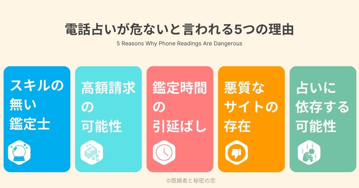 電話占いは危ない？やめたほうがいいと言われる5つの理由